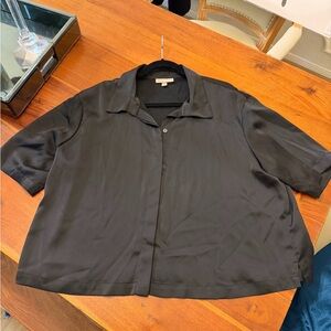 Short Sleeve “silk” Button Down